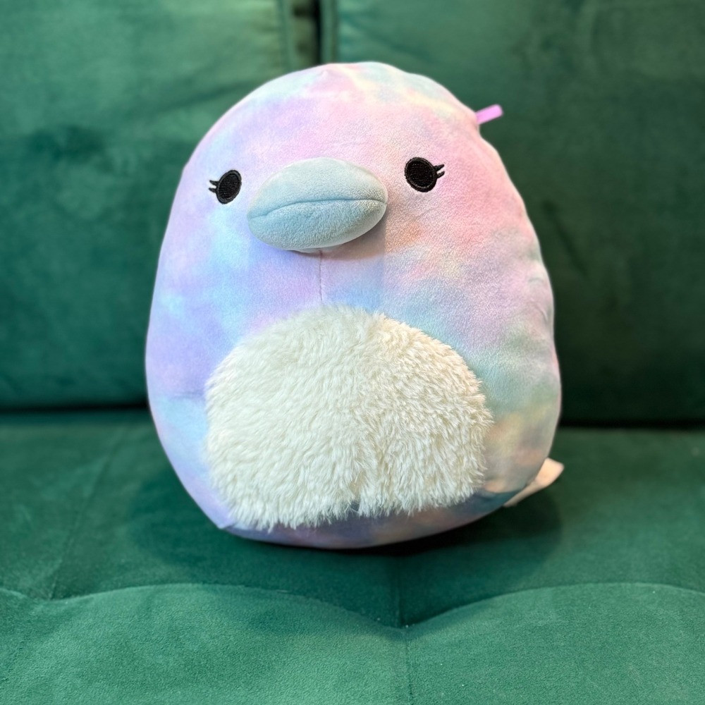 Squishmallows Plush Tie‎ Dye Pastel Bird Stuffed Animal Toy